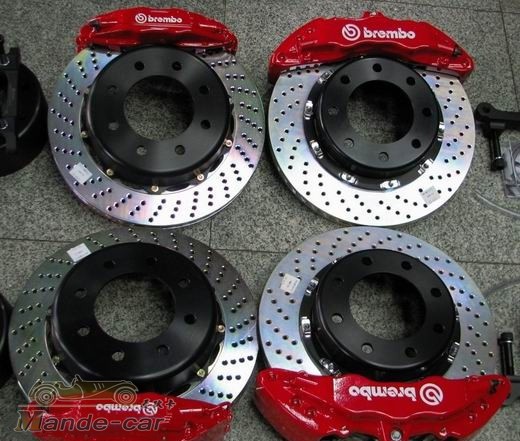 Brembo前后剎車實拍圖